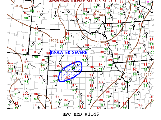 NOAA Storm Prediction Center Mesoscale Discussion 1146