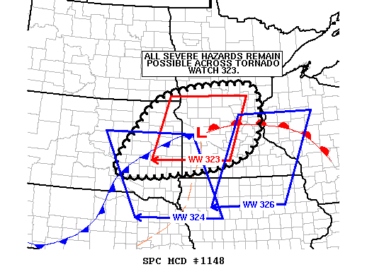 NOAA Storm Prediction Center Mesoscale Discussion 1148