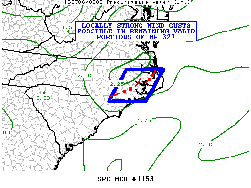 NOAA Storm Prediction Center Mesoscale Discussion 1153