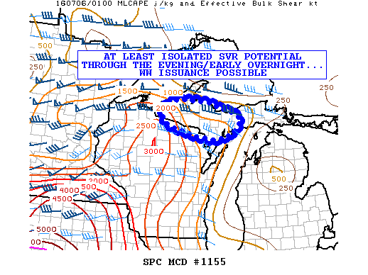 NOAA Storm Prediction Center Mesoscale Discussion 1155