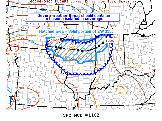 NOAA Storm Prediction Center Mesoscale Discussion 1162