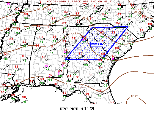 NOAA Storm Prediction Center Mesoscale Discussion 1169