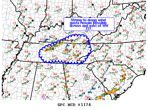 NOAA Storm Prediction Center Mesoscale Discussion 1174