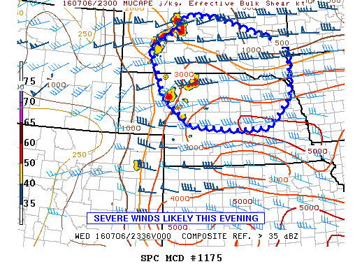 NOAA Storm Prediction Center Mesoscale Discussion 1175