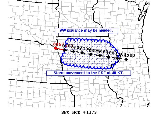 NOAA Storm Prediction Center Mesoscale Discussion 1179
