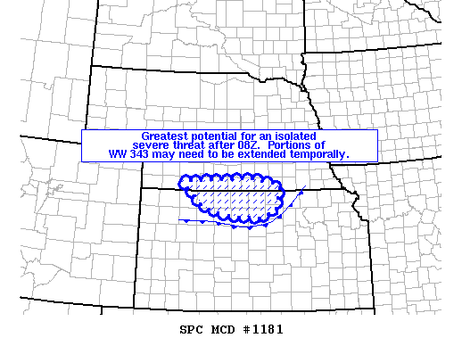NOAA Storm Prediction Center Mesoscale Discussion 1181