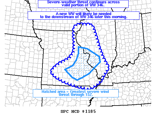NOAA Storm Prediction Center Mesoscale Discussion 1185