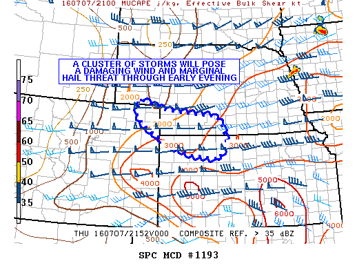 NOAA Storm Prediction Center Mesoscale Discussion 1193