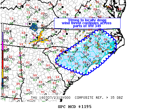 NOAA Storm Prediction Center Mesoscale Discussion 1195