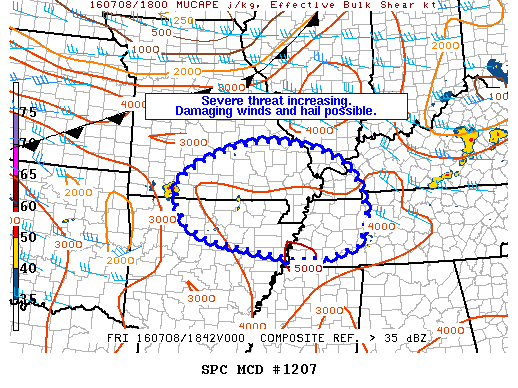 NOAA Storm Prediction Center Mesoscale Discussion 1207
