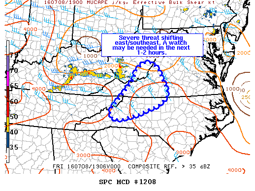 NOAA Storm Prediction Center Mesoscale Discussion 1208