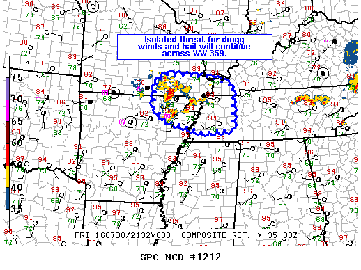 NOAA Storm Prediction Center Mesoscale Discussion 1212
