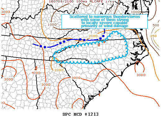 NOAA Storm Prediction Center Mesoscale Discussion 1213
