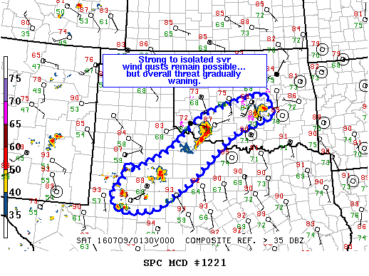 NOAA Storm Prediction Center Mesoscale Discussion 1221