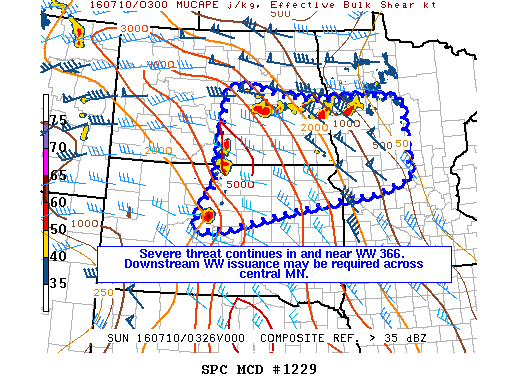 NOAA Storm Prediction Center Mesoscale Discussion 1229