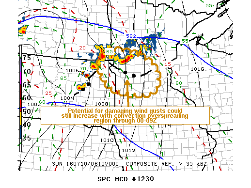 NOAA Storm Prediction Center Mesoscale Discussion 1230