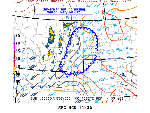 NOAA Storm Prediction Center Mesoscale Discussion 1235