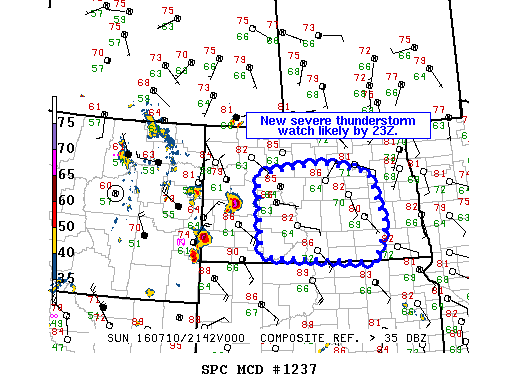 NOAA Storm Prediction Center Mesoscale Discussion 1237