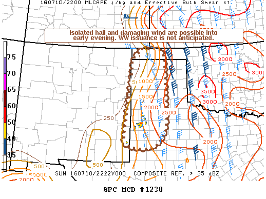 NOAA Storm Prediction Center Mesoscale Discussion 1238