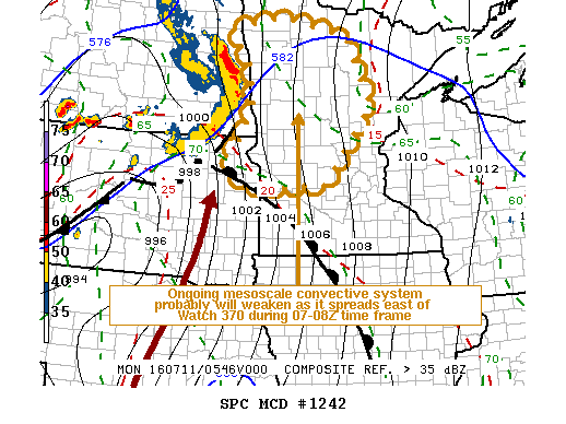 NOAA Storm Prediction Center Mesoscale Discussion 1242