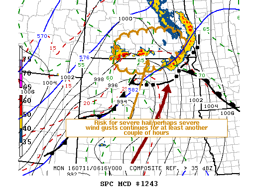 NOAA Storm Prediction Center Mesoscale Discussion 1243