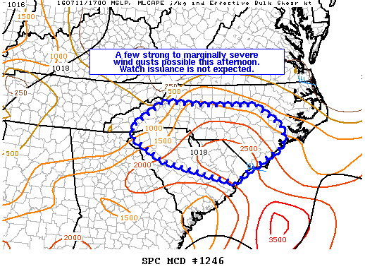 NOAA Storm Prediction Center Mesoscale Discussion 1246