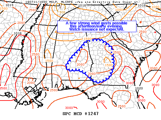 NOAA Storm Prediction Center Mesoscale Discussion 1247