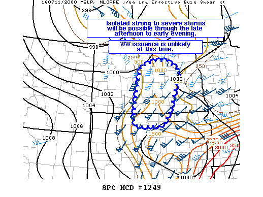 NOAA Storm Prediction Center Mesoscale Discussion 1249