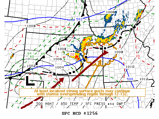 NOAA Storm Prediction Center Mesoscale Discussion 1256