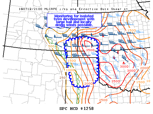 NOAA Storm Prediction Center Mesoscale Discussion 1258