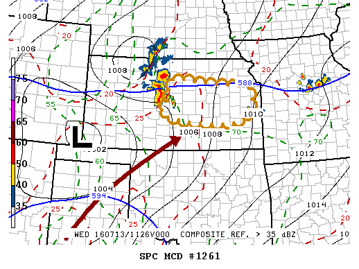 NOAA Storm Prediction Center Mesoscale Discussion 1261