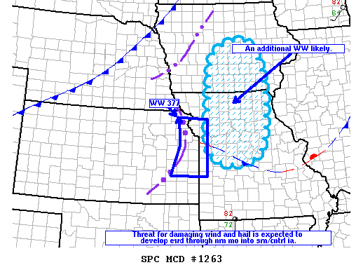 NOAA Storm Prediction Center Mesoscale Discussion 1263