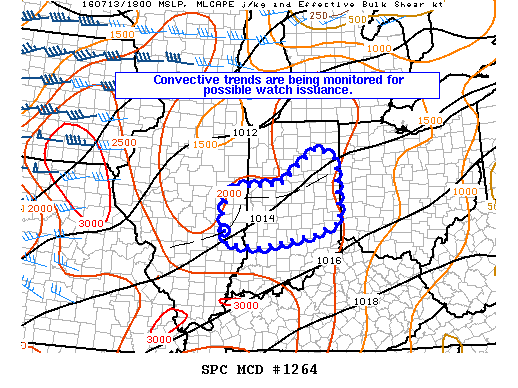 NOAA Storm Prediction Center Mesoscale Discussion 1264