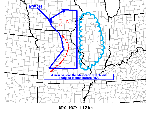 NOAA Storm Prediction Center Mesoscale Discussion 1265