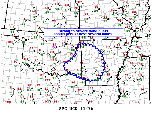 NOAA Storm Prediction Center Mesoscale Discussion 1276