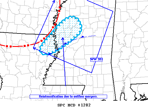 NOAA Storm Prediction Center Mesoscale Discussion 1282