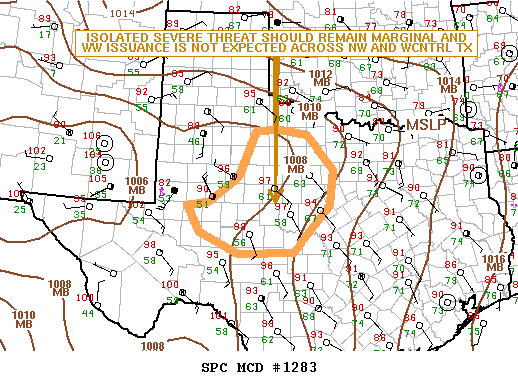 NOAA Storm Prediction Center Mesoscale Discussion 1283