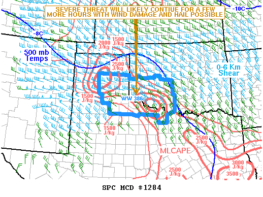 NOAA Storm Prediction Center Mesoscale Discussion 1284