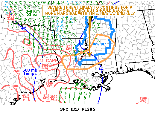 NOAA Storm Prediction Center Mesoscale Discussion 1285