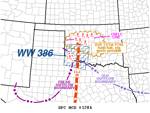 NOAA Storm Prediction Center Mesoscale Discussion 1286