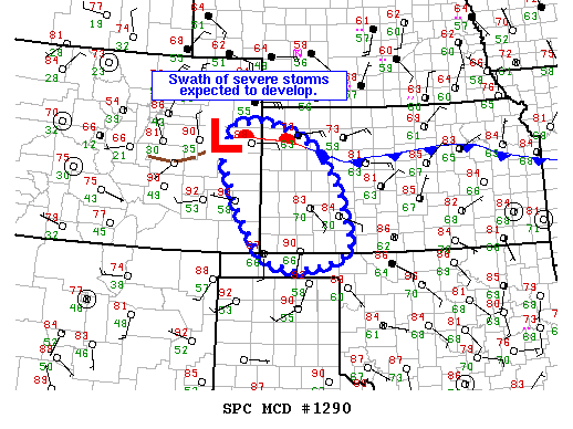 NOAA Storm Prediction Center Mesoscale Discussion 1290