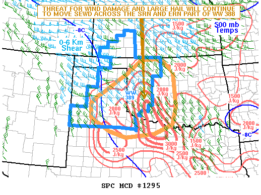 NOAA Storm Prediction Center Mesoscale Discussion 1295