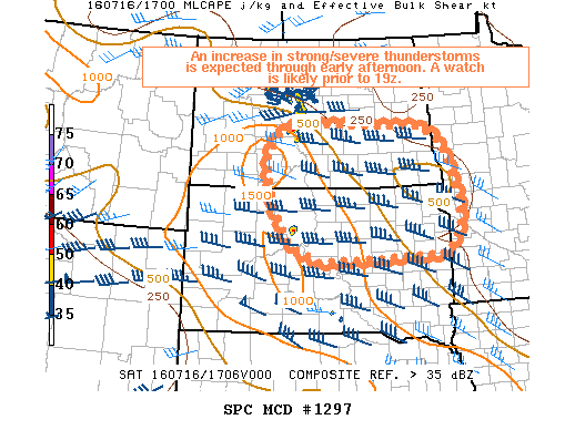 NOAA Storm Prediction Center Mesoscale Discussion 1297