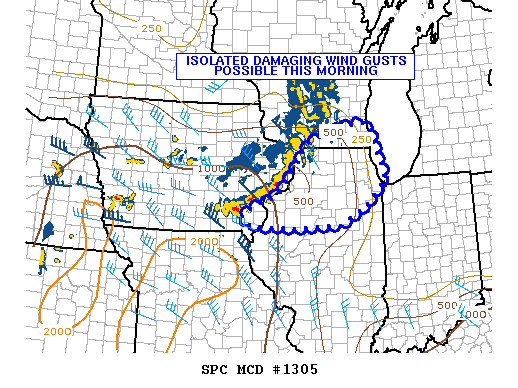 NOAA Storm Prediction Center Mesoscale Discussion 1305