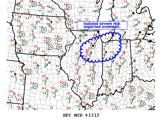 NOAA Storm Prediction Center Mesoscale Discussion 1312