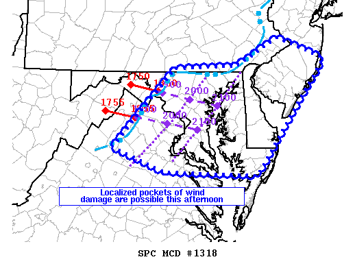 NOAA Storm Prediction Center Mesoscale Discussion 1318