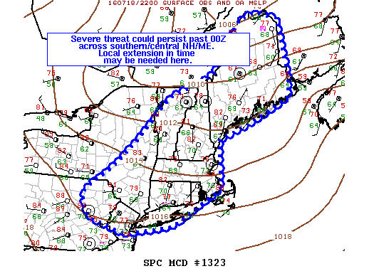 NOAA Storm Prediction Center Mesoscale Discussion 1323