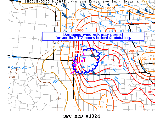 NOAA Storm Prediction Center Mesoscale Discussion 1324