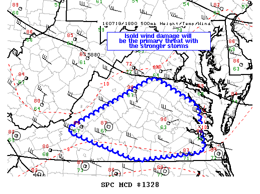 NOAA Storm Prediction Center Mesoscale Discussion 1328