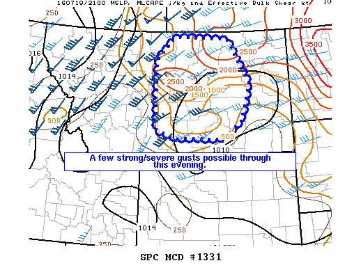 NOAA Storm Prediction Center Mesoscale Discussion 1331